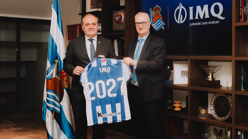 IMQ renueva su patrocinio con la Real Sociedad y consolida una alianza estratégica que alcanza ya los 18 años